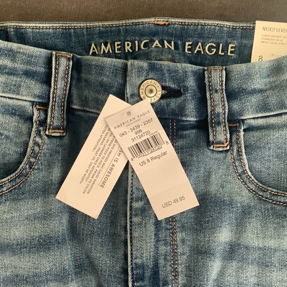 💎NEW WITH TAGS💎 American Eagle Curvy High Rise Jeans - Picture 4 of 4